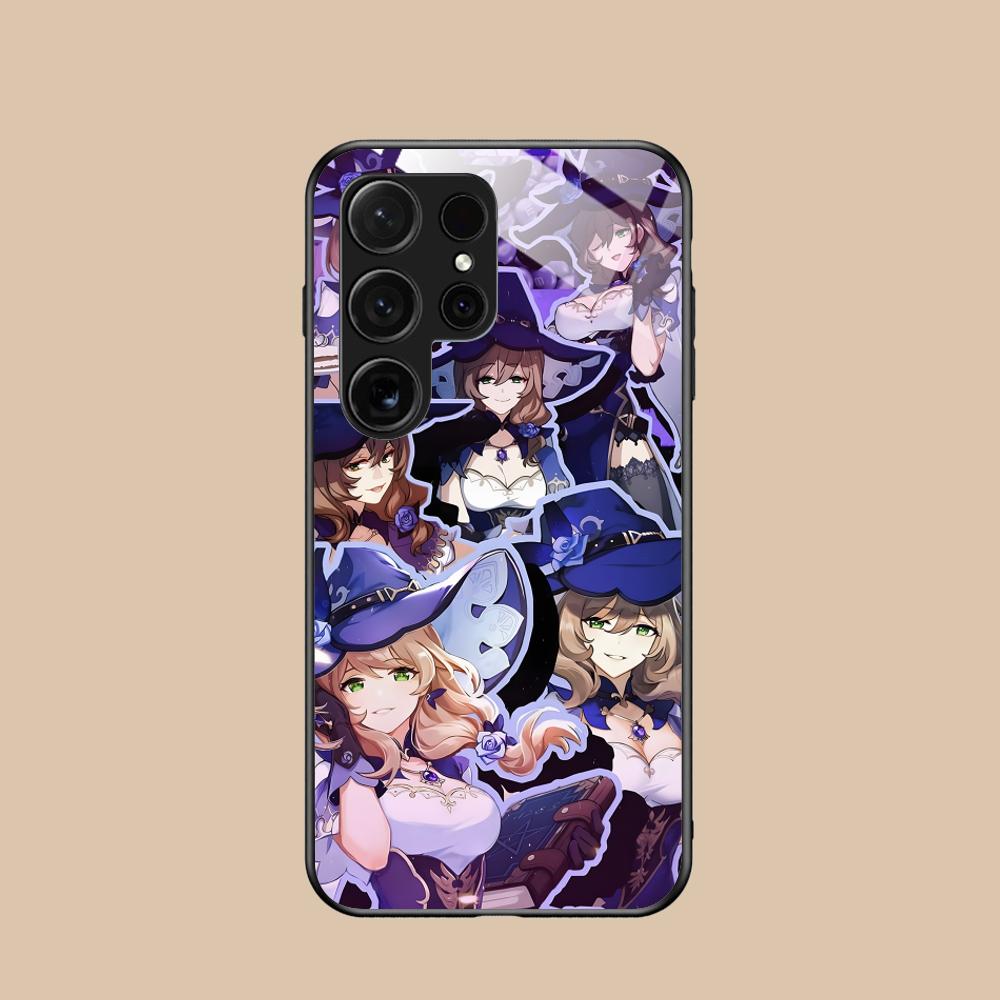 Spiel GI Lisa Handyhülle für Samsung Galaxy S26 S25 S24 S23 S22 S21 S20 Note20 Plus FE Ultra Glas Bunte Hülle Hübsch