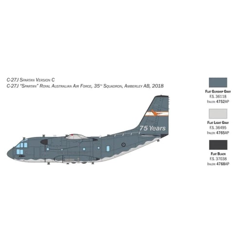 Italeri 1450 Alenia C-27J/G.222 Spartan 1/72 Scale Plastic Model Kit