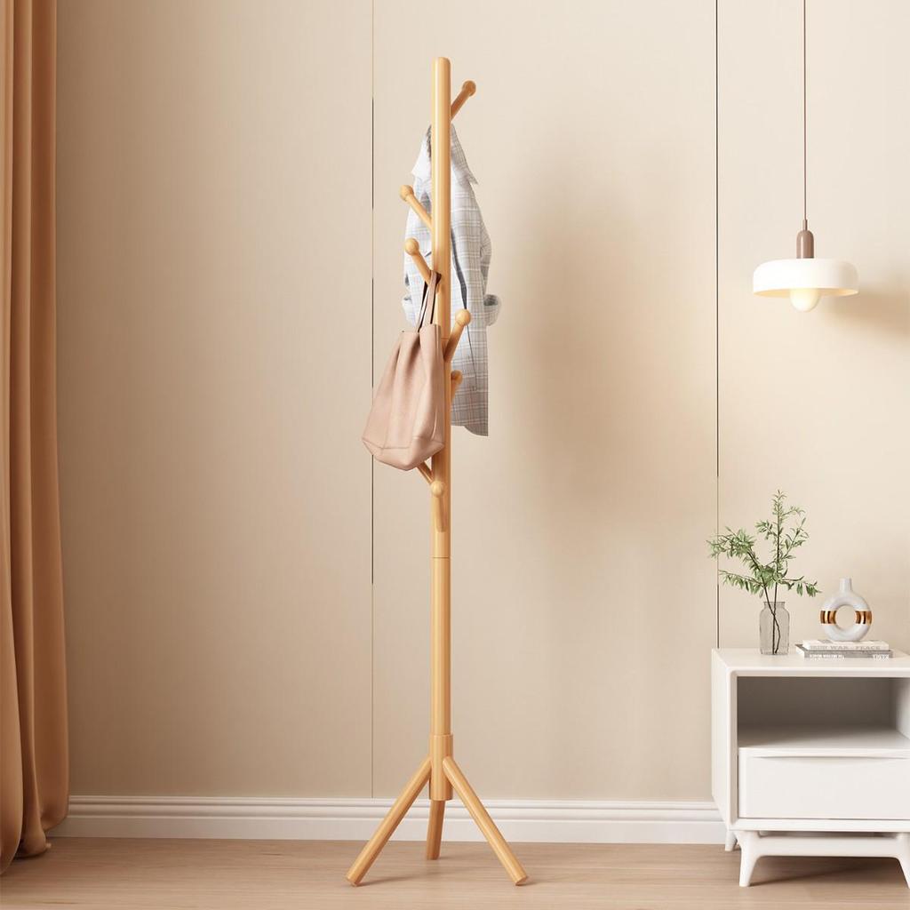Solid Wood Clothes Rack for Living Room & Bedroom - Beech Wood Hanger