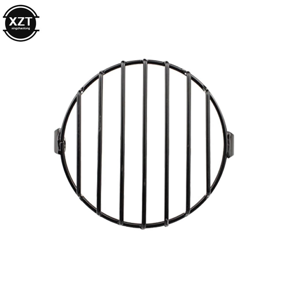 6.5 " Motorcycle Universal Vintage Headlight Protector Retro Grill Light Lamp Cover For Harley Ducati Chopper Yamaha Cafe Racer