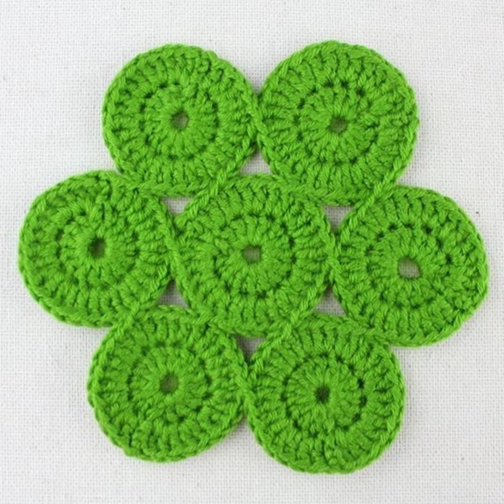 Handmade Crafts Plastic Crochet Loop Rings 2cm Round Semitransparent Rubber Crochet Knitted Ring Clear O-Ring Crafting Supplies