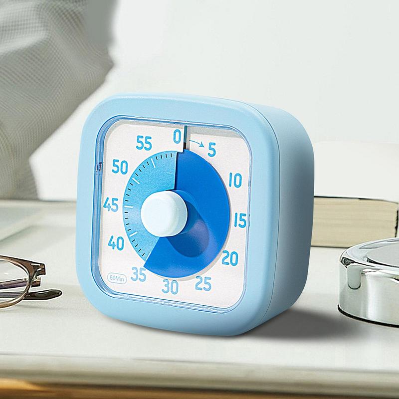Kids Visual Timer 60-Minute Desk Timer Silent Time Management Tool For Kitchen Bathroom Cooking Study Homework Shower
