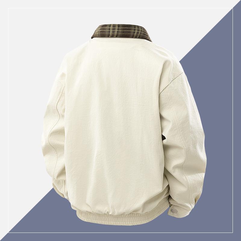 Fake Two-piece Jacket Men's Lapel Spring Suit New Men's Slim American Retro Youth Jacket Plus Size