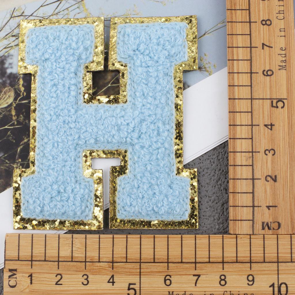 Mixed Color English Alphabet Embroidery Cloth Sticker Digital Towel Embroidery Computer Embroidery Stamp Clothes Smiley Face Patch Sticker