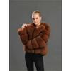 Coat Imitation Fox Hair Women's Clothing Autumn and Winter Imitation Coat Suit Collar
