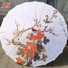 Silk Cloth Women Umbrella Cherry Blossoms Ancient Dance Umbrella Decorative Umbrella Chinese Style Oil Paper Umbrella