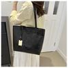 Crocodile Print Faux Leather Tote Bag for Women Large Capacity Shoulder Handbag