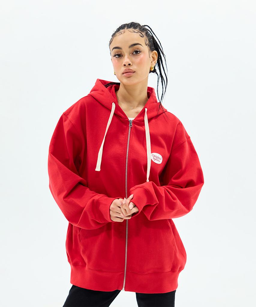 Classic Zip Up Hoodie Rede