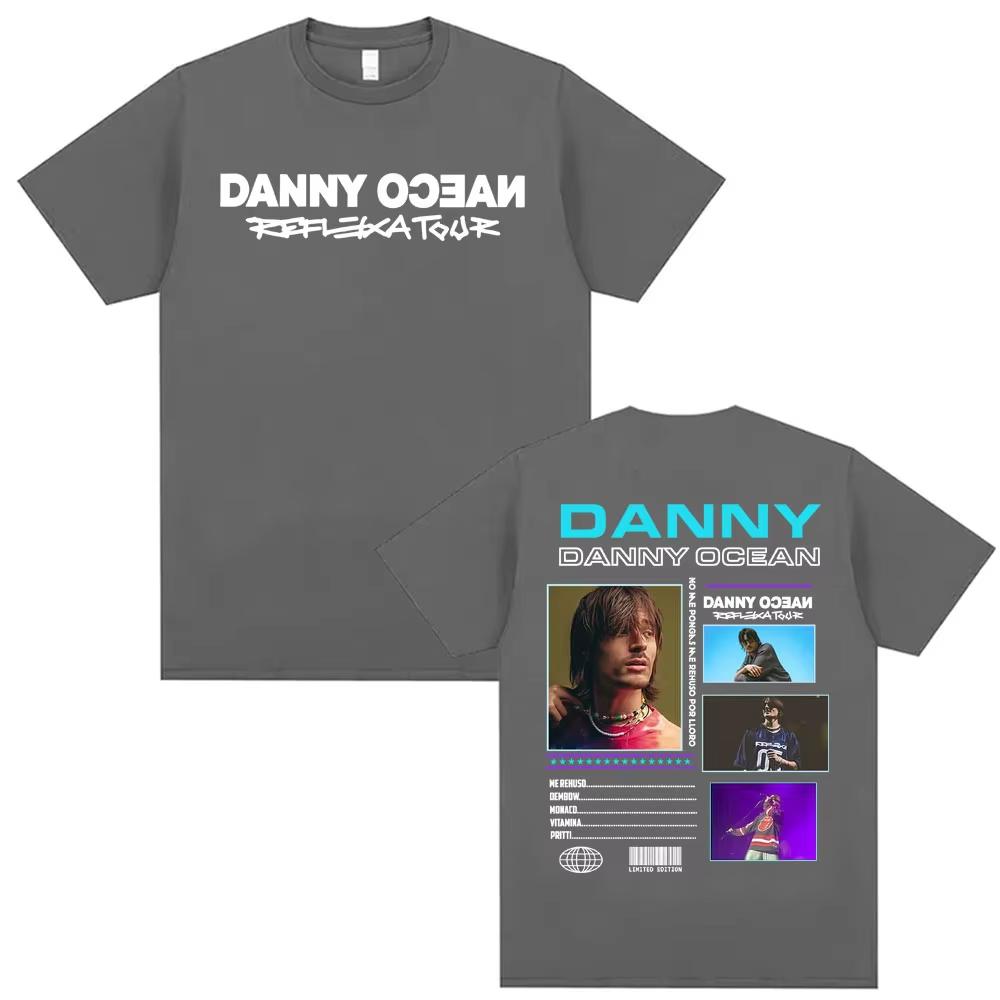 Danny Ocean 2026 Reflexa Tour 2026 Concert T Shirt Mens Clothing Hip Hop Pop Music Tee Shirt pure Cotton Cozy Shortsleeved top