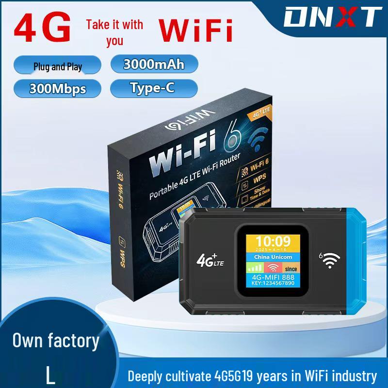 Portable Dual-Band WiFi6 4G Router for Europe, Africa, and Middle East