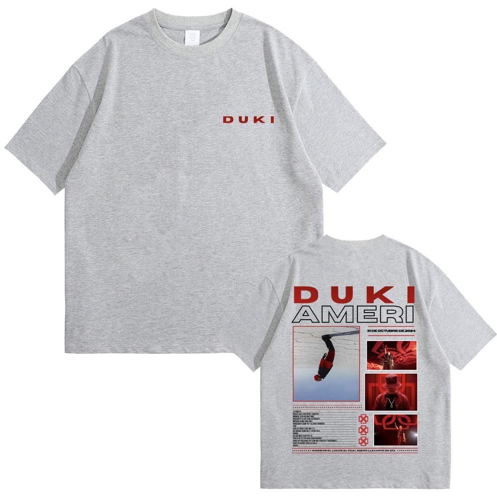 Rapper Duki Antes De Ameri 2025 T Shirts Men Fashion Vintage T-shirt  Unisex Casual  Short  Sleeve Tee Shirt Street Wear Summer