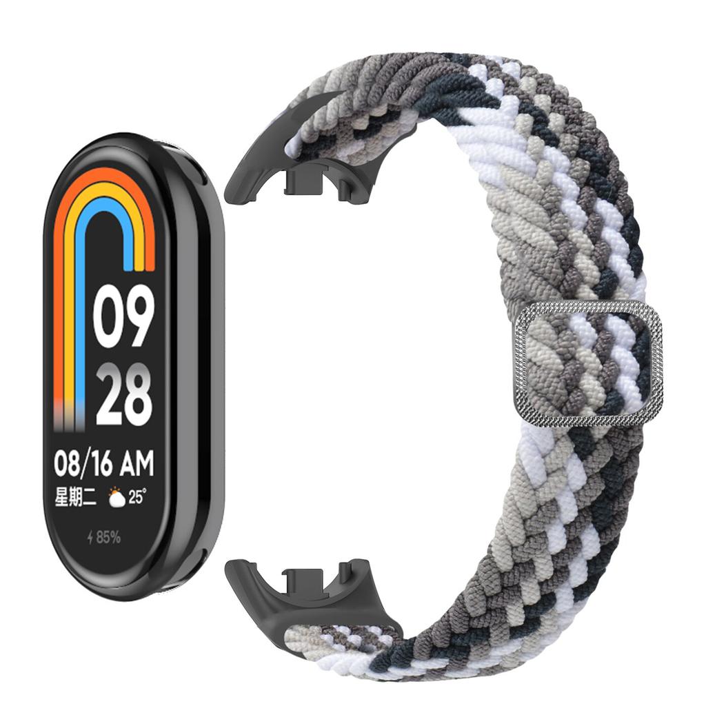 Strap for Xiaomi Mi Band 10 9 8 Elastic Braided Solo Loop Adjustable Buckle Replacement correa bracelet for Miband 4 3 5 6 7