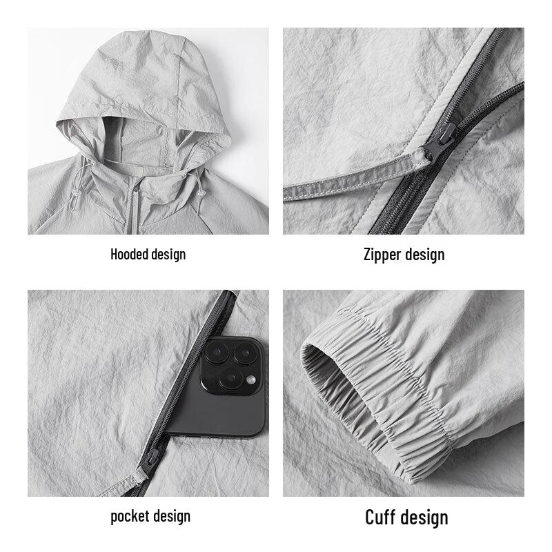 JEEP SPIRIT Unisex UV Protection Ice Feel Outdoor Jacket
