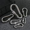 M4~M12 Outdoor Climbing Gear 304 Stainless Steel Safety Hook Carabiner Lock Ring Travel Kit