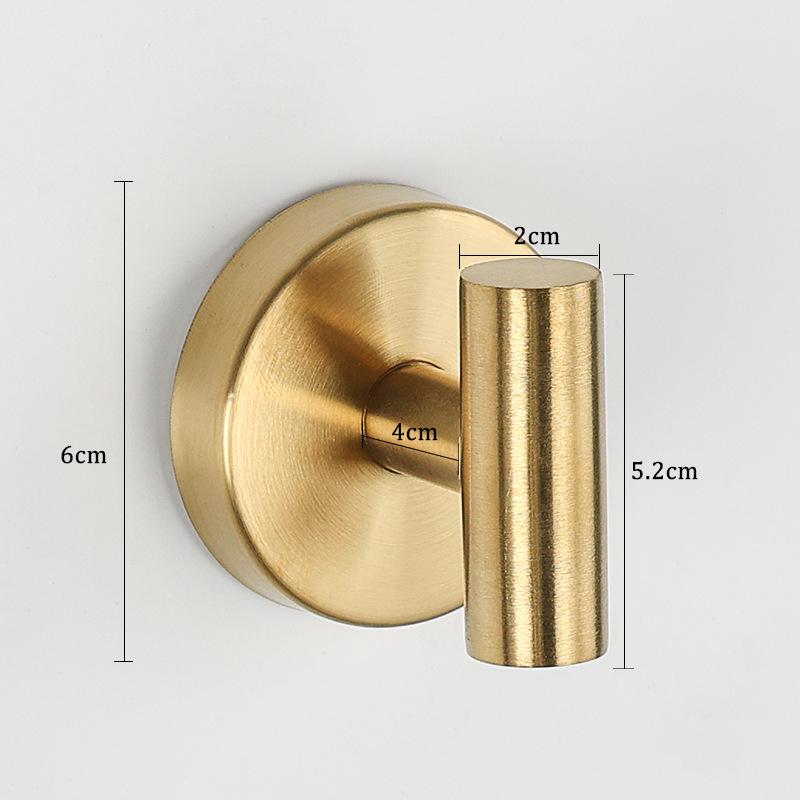 Edelstahl Saugnapf Wandhaken ohne Bohren für Mäntel & Hüte - Schwarz