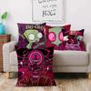 Invader Zim Cartoon Pillow Covers Cartoon Sofa Decorative Home Double-Sided Printing Short Plush Cute Cushion Cover