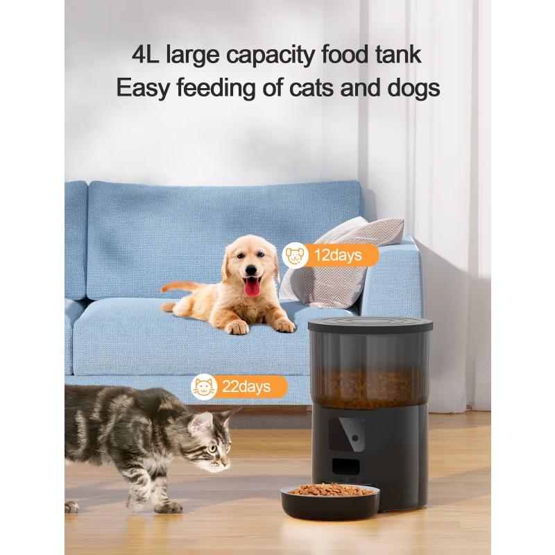 Top Selling Eco-Friendly Automatic Pet Feeder New Style Smart Cat and Dog Food Dispenser with Remote Control and Camera