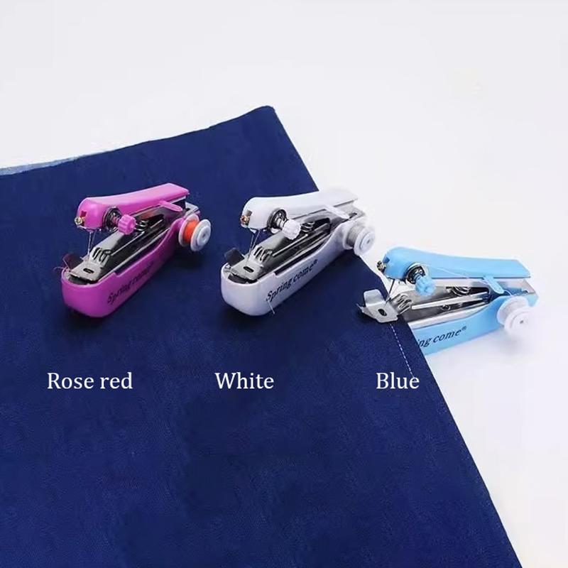 Domowa Ręczna Maszyna do Szycia Przenośna Podróżna Zewnętrzna Ubrania Tkaniny DIY Szycie Narzędzie do Szycia Mini Ręczna Igła do Szycia Maszyna do Robótek Ręcznych