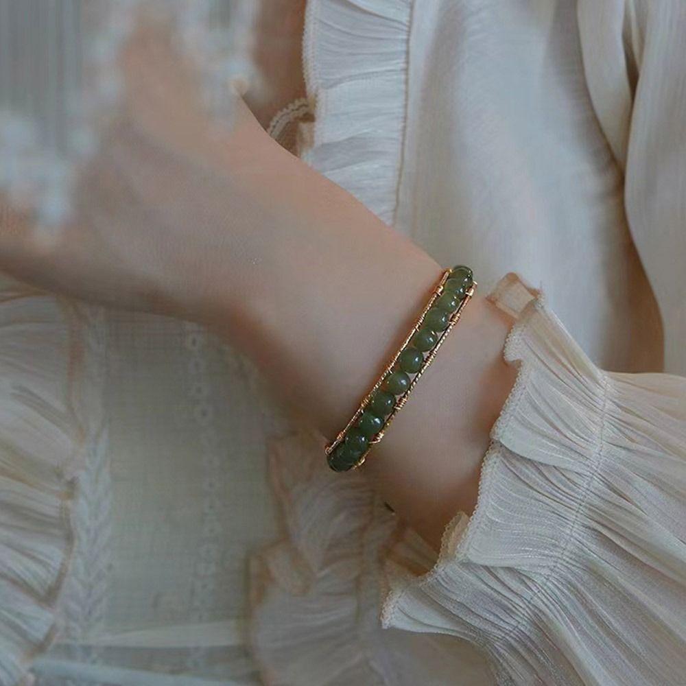 Antique Bracelet Magnetic Bangle Korean Style Bracelets Stone Bead Bracelets Female Hand Chain