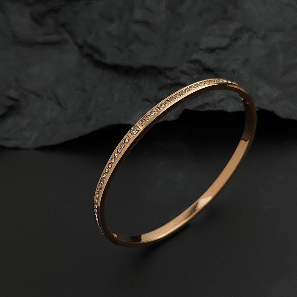 Charming Star Zircon Gold-plated Stainless Steel Women's Bracelet, Waterproof and Rust-free, Worn By Couples