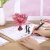 3D Love Tree Valentine'S Day Greeting Card With Envelope Romantic Paper Love Heart Tree Design For Wedding New Year Gift Card
