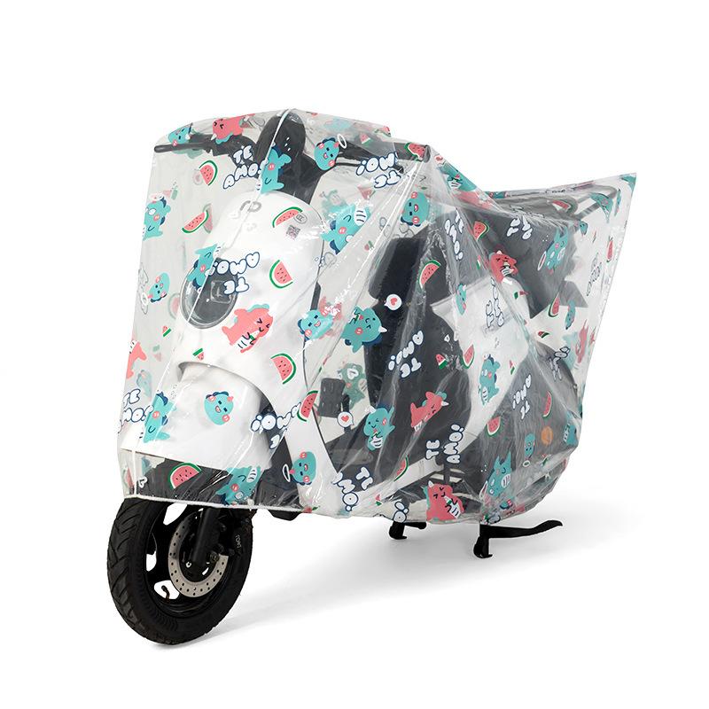 

Electric Bike Sun Protection and Rain Cover, Electric Bike Rain Shield, Motorcycle Cover, Bike Cover, Rain Cover, Raincoat, Frosted Small Little dinosaur