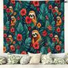Sloths Wall Tapestry Aesthetic Wall Hanging Printed Fabric Blanket Decorative Tapestries for Bedroom Living Room Home Decor