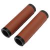 Fahrradgriffe Stoßfest Rutschfest Weiche Faserleder Lenkergriffe mit Endkappen für Mountain