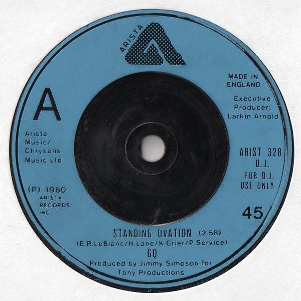 

7inch Record GQ - Standing Ovation ARIST328PROMO Arista 1980 UK Soul/Funk Used