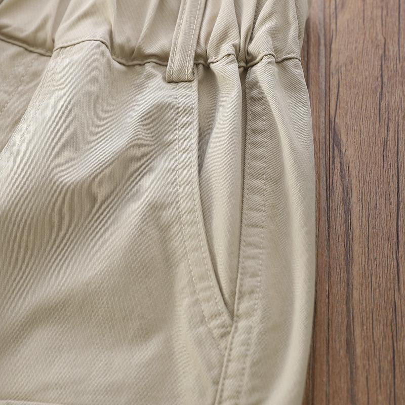 2025 Dětské keprové cargo kalhoty z prané bavlny - Klasické a všestranné sportovně ležérní