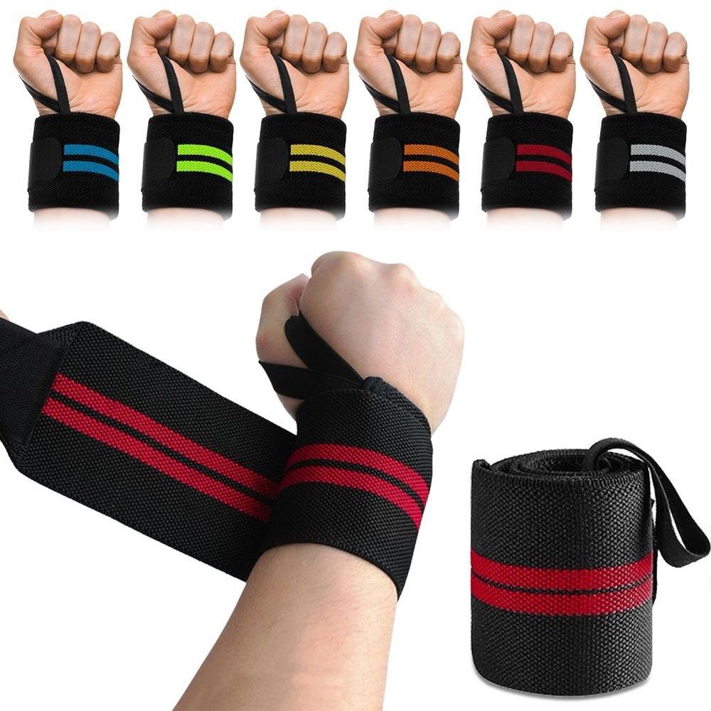 Adjustable Wristband Elastic Wrist Wraps Straps Bandages for Powerlifting Breathable Wrist Support