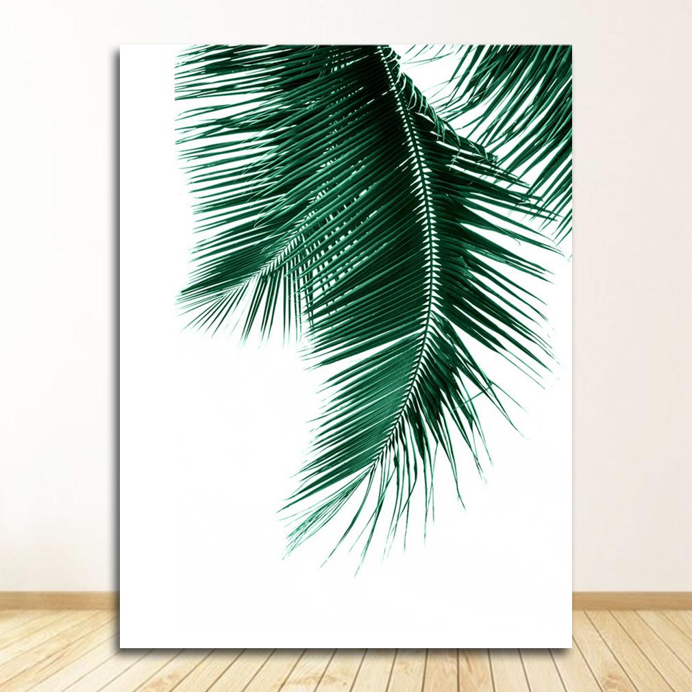 Nordic Posters And Prints Wall Art Picture Home Decoration Fresh Green Cactus Big Tropical Leaves Canvas Painting Plants