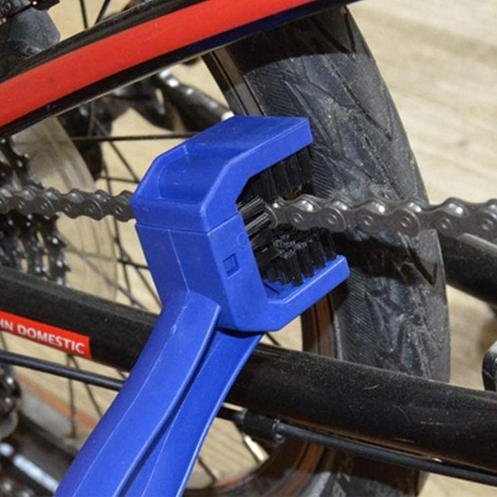 Chain Cleaner Brush Outdoor Scrubber Tool Plastic Brush for Motorcycle Bicycle Mountain Cycling Gear