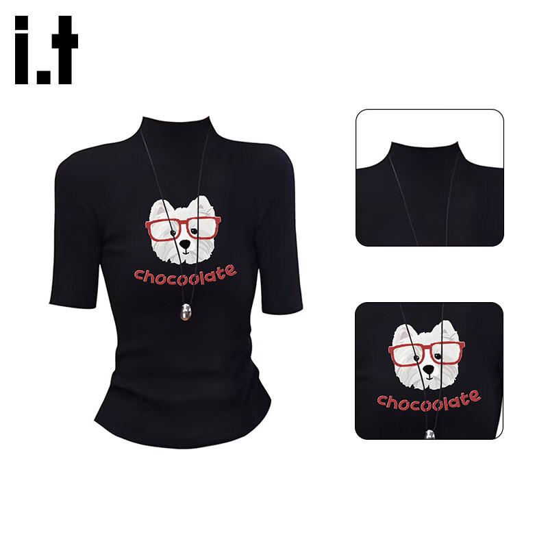 CHOCOOLATEit Women s Slim Fit Flutter Sleeve T-Shirt XL чёрный