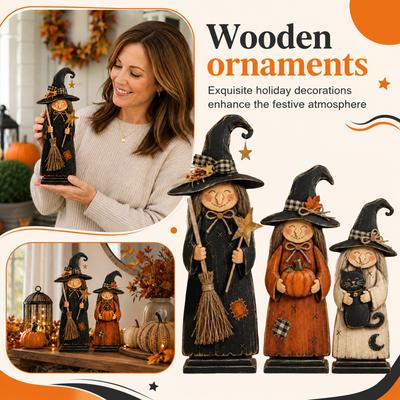 Hexen-Dekor Figuren-Set 3-teilig für Halloween Heimdekoration
