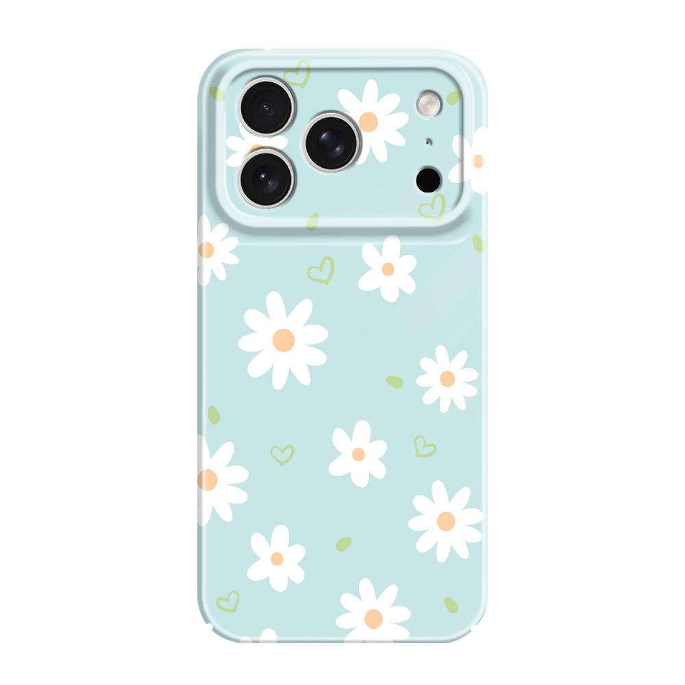 Tender Daisy Phone Case For iPhone 17 Air 16 16E 15 14 Plus Pro Max Film Hard Cover