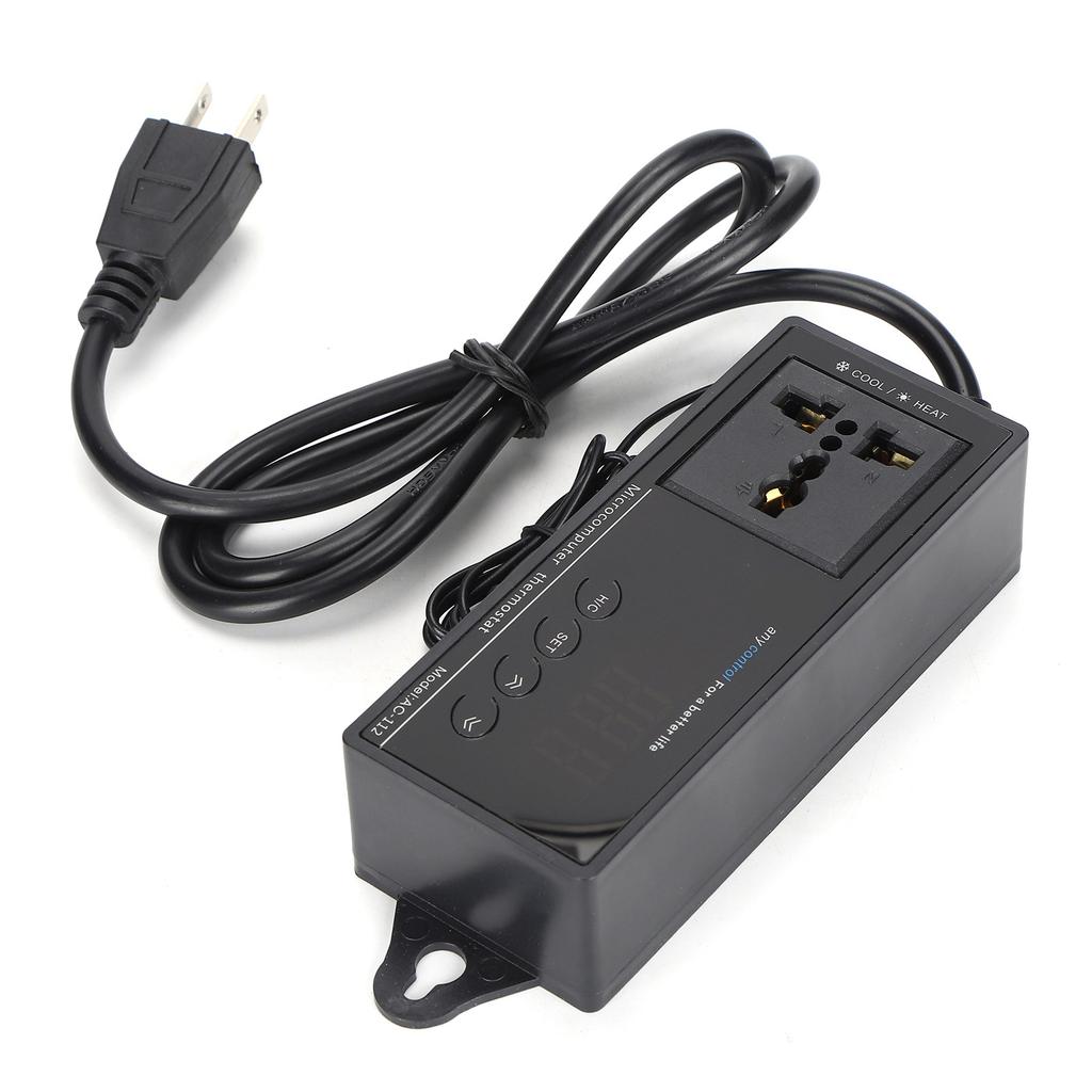 Digital LED Temperaturkontroller Termostat for Akvarium Kjæledyrboks Reptil