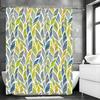 Modern Creative Leaf Shower Curtain, Bathroom Decorative Shower Curtain, Waterproof Shower Curtain with Hooks