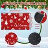 VIAMA Christmas Tree Welcome Doormat Kitchen Laundry Floor Mats Indoor Outdoor Entrance Rugs Festive Home Decoration
