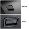 For Toyota Rav 4 Rav4 -2025 Glove Storage Box Adjust Switch Button Cover Trim Carbon Fiber Color ABS Interior Moulding