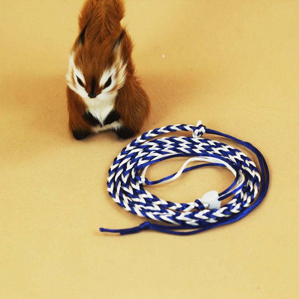 

High Quality Adjustable Pet Hamster Leash Nylon 1.4m Pet Cage Leash Walking Leash Rat Mouse Hamster синій