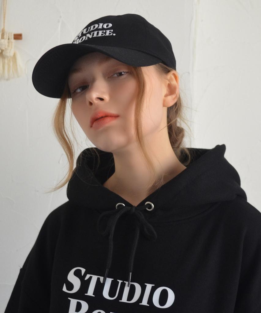 BONIEE Logo Typo Ball Cap Black