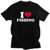 Custom Mens I Love Fishing T Shirts ShortSleeve Cotton Tshirt Tshirt Leisure Fisherman Fish Tee Clothing