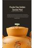 Elegant Duan Ni Purple Clay Teapot & Two Cups Set - High-End Tea Brewing Gift Box Souvenir