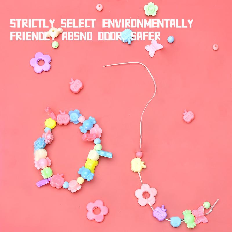 Non-Toxic Children'S Handmade Beaded Bracelet Making Kit Toy Play Home Diy Bracelet Necklace Jewelry Beads Set Handbag Toys For Children Gift