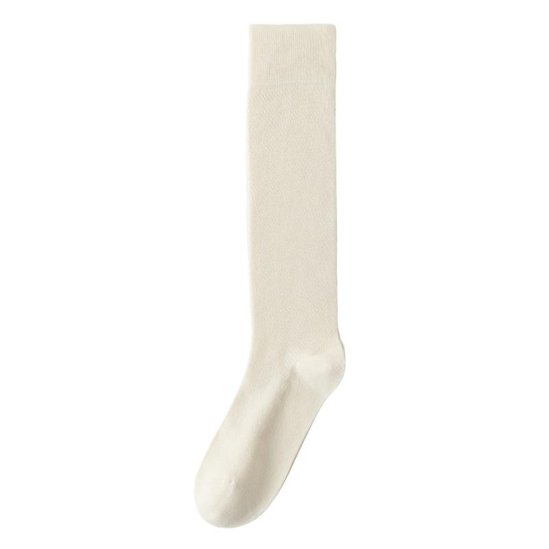 

Short-sleeved Summer Ultra-thin Mesh Breathable Long Stockings for Women, White Knee-length Stockings, Ballet-style Long Stockings 1 pair вершковий