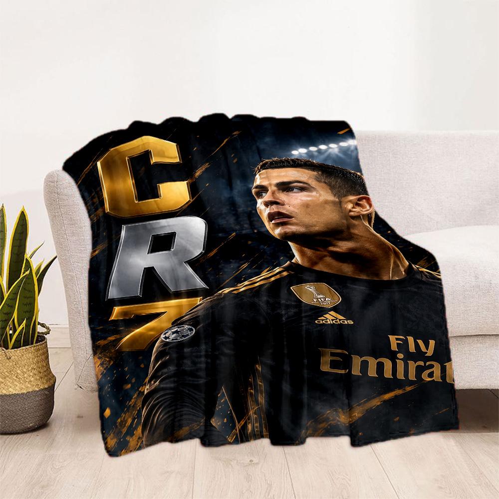 Ronaldo's Real Madrid Legend Blanket Soft Warm Cozy Suitable for Picnics Office Livingroom All-Season Use Stylish Decor Best Holiday Gift for Friends