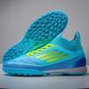Mens High-Top Football Cleats TF Studs Turf Grass Training Match Lightweight Synthetic Upper