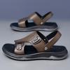 Fashion Casual Sandals for Men Summer Leather Casual Beach Slippers Minimalist Breathable Men's Outdoor Walking Sandals New Models