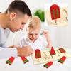 Wooden Toy Imitation Watermelon Popsicle Set 5 Pieces Of Puzzle Summer Limited Ornaments